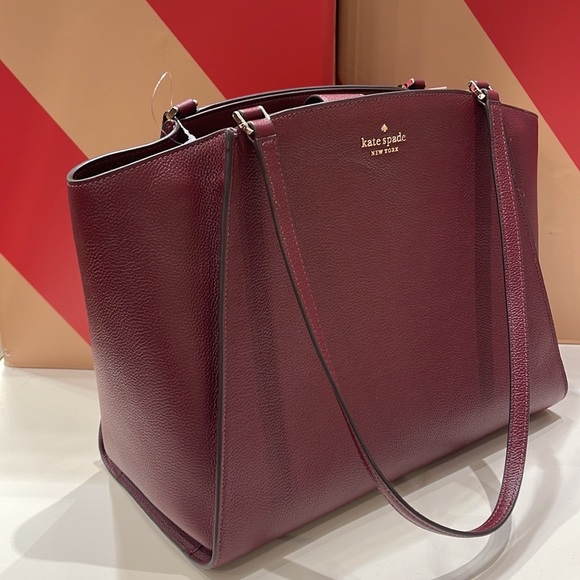 kate spade Bags Kate Spade Brim Laptop Tote Colordeep Berry Poshmark